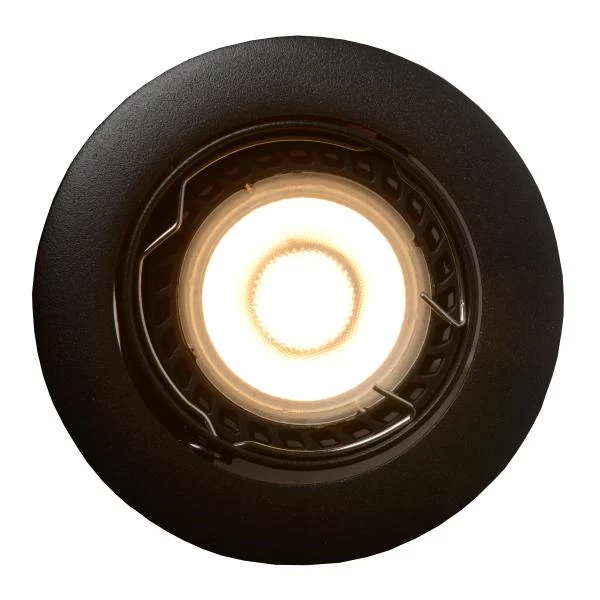 Lucide FOCUS - Recessed spotlight - Ø 8,1 cm - LED Dim. - GU10 - 3x5W 3000K - Black - Set of 3 - detail 1